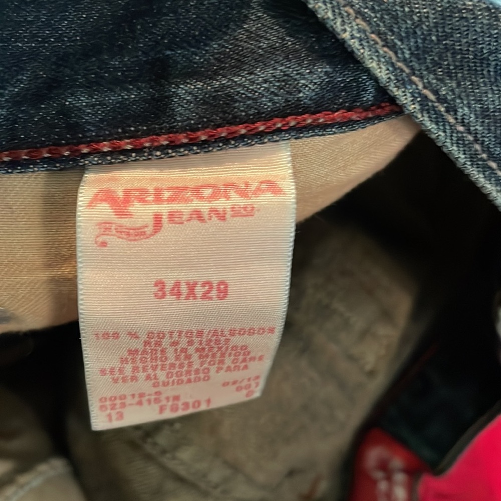Mens Arizona original boot cut 34X 29 jeans. Like new - Picture 4 of 4